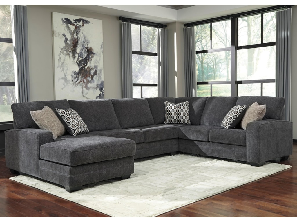 Benchcraft By Ashley Tracling Contemporary Sectional With Left Ashley Tracling Contemporary Sectional