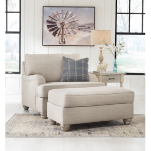 Benchcraft By Ashley Traemore Chair And A Half With Ottoman A1 Furniture Mattress Chair Ottoman Sets