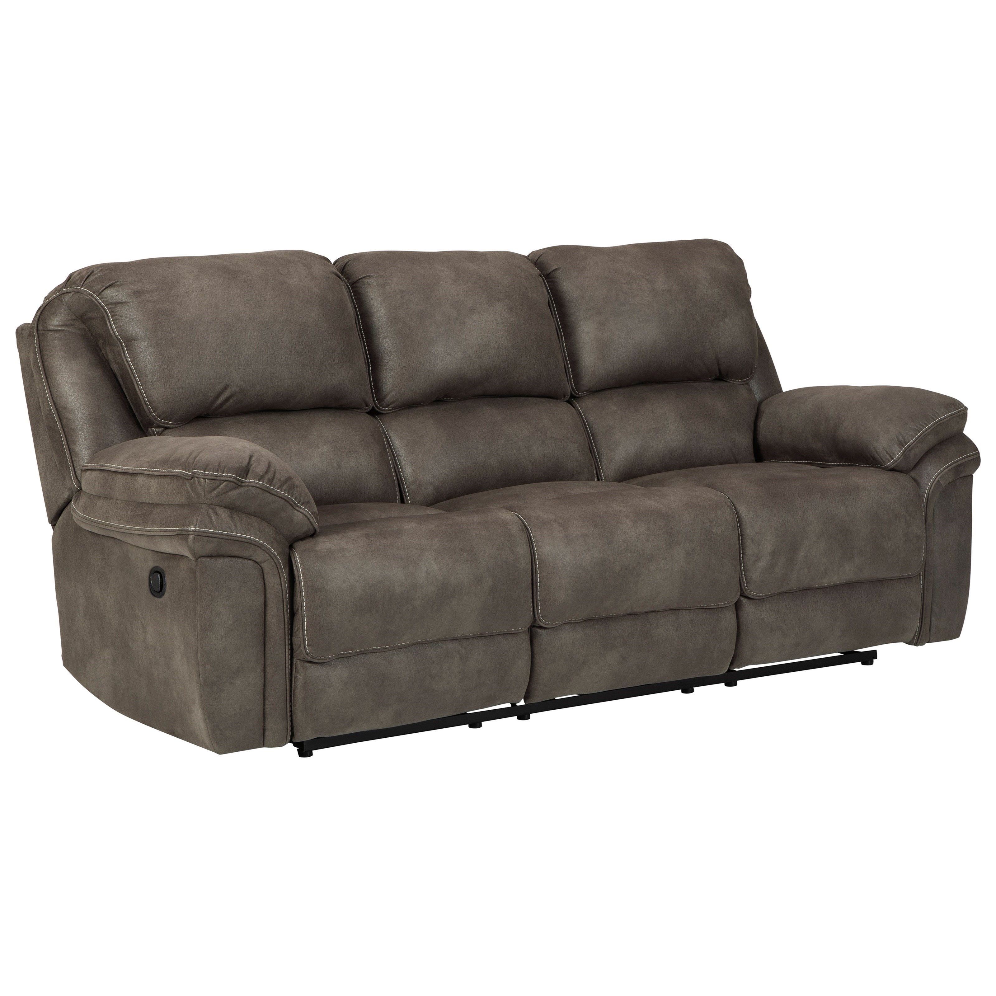 suede recliner sofa
