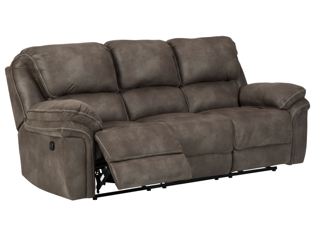 Benchcraft Trementon 8090288 Faux Suede Reclining Sofa Reclining Sofa