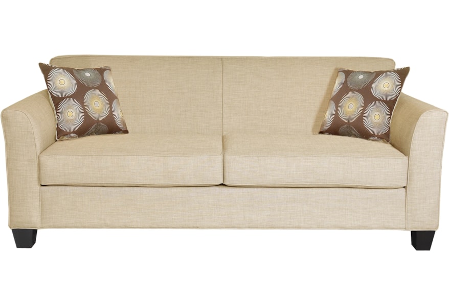 Belfort Essentials Chantilly Contemporary Stationary Sofa Belfort Essentials Chantilly