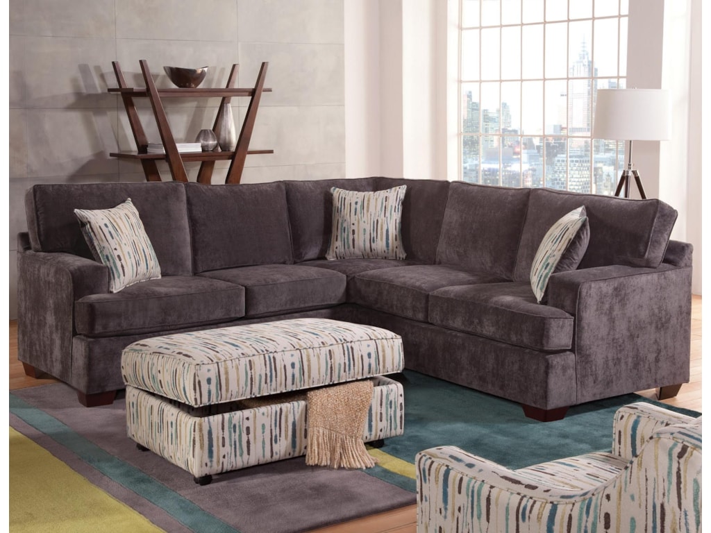 Belfort Essentials Rosslyn Casual Sectional Sofa Furniture Belfort Essentials Rosslyn Casual Sectional Sofa