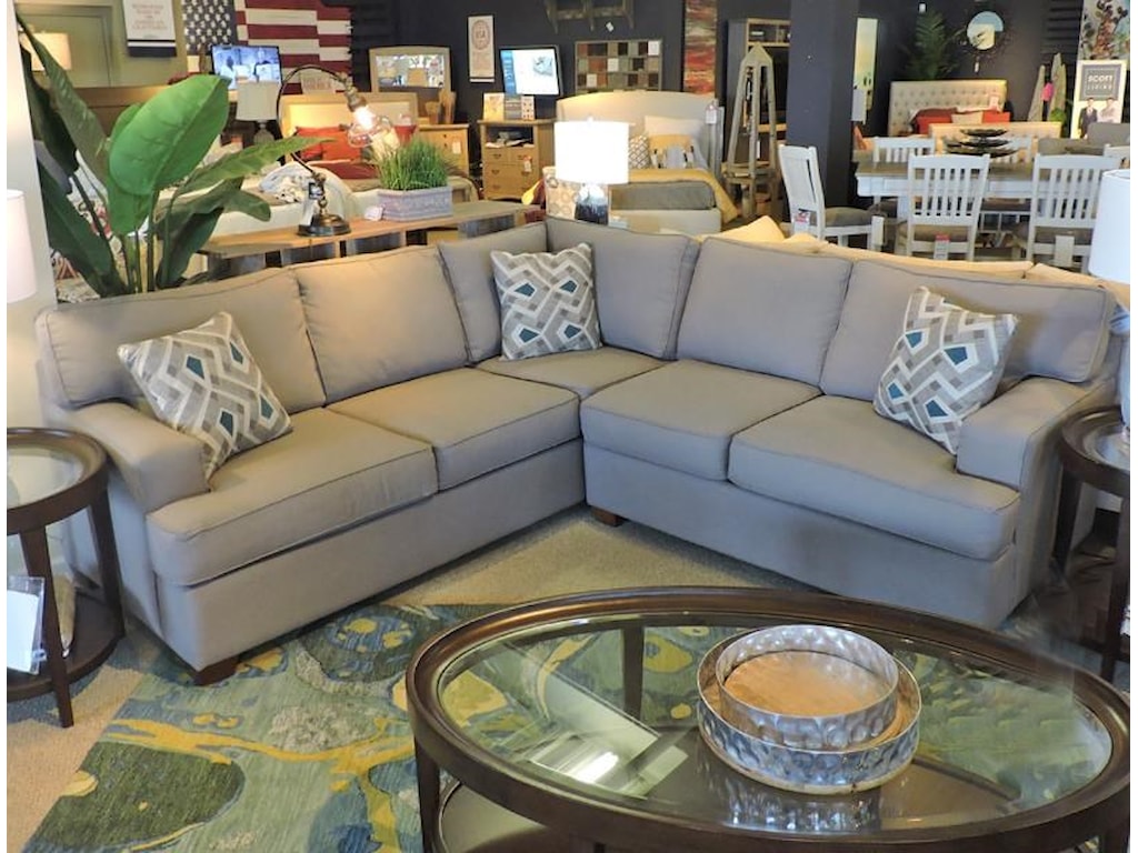 Belfort Essentials Rosslyn Casual Sectional Sofa Furniture Belfort Essentials Rosslyn Casual Sectional Sofa