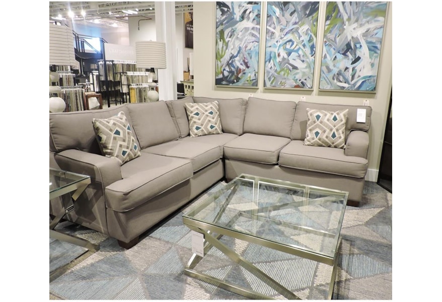 Belfort Essentials Rosslyn Casual Sectional Sofa Belfort Essentials Rosslyn Casual