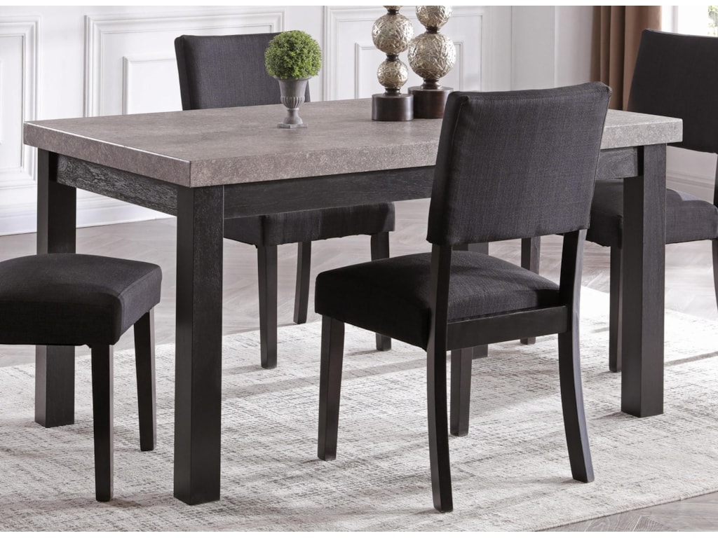 Brockton Faux Concrete Dining Table By Bernards At Wayside Furniture Brockton Faux Concrete Dining Table By Bernards At Wayside Furniture
