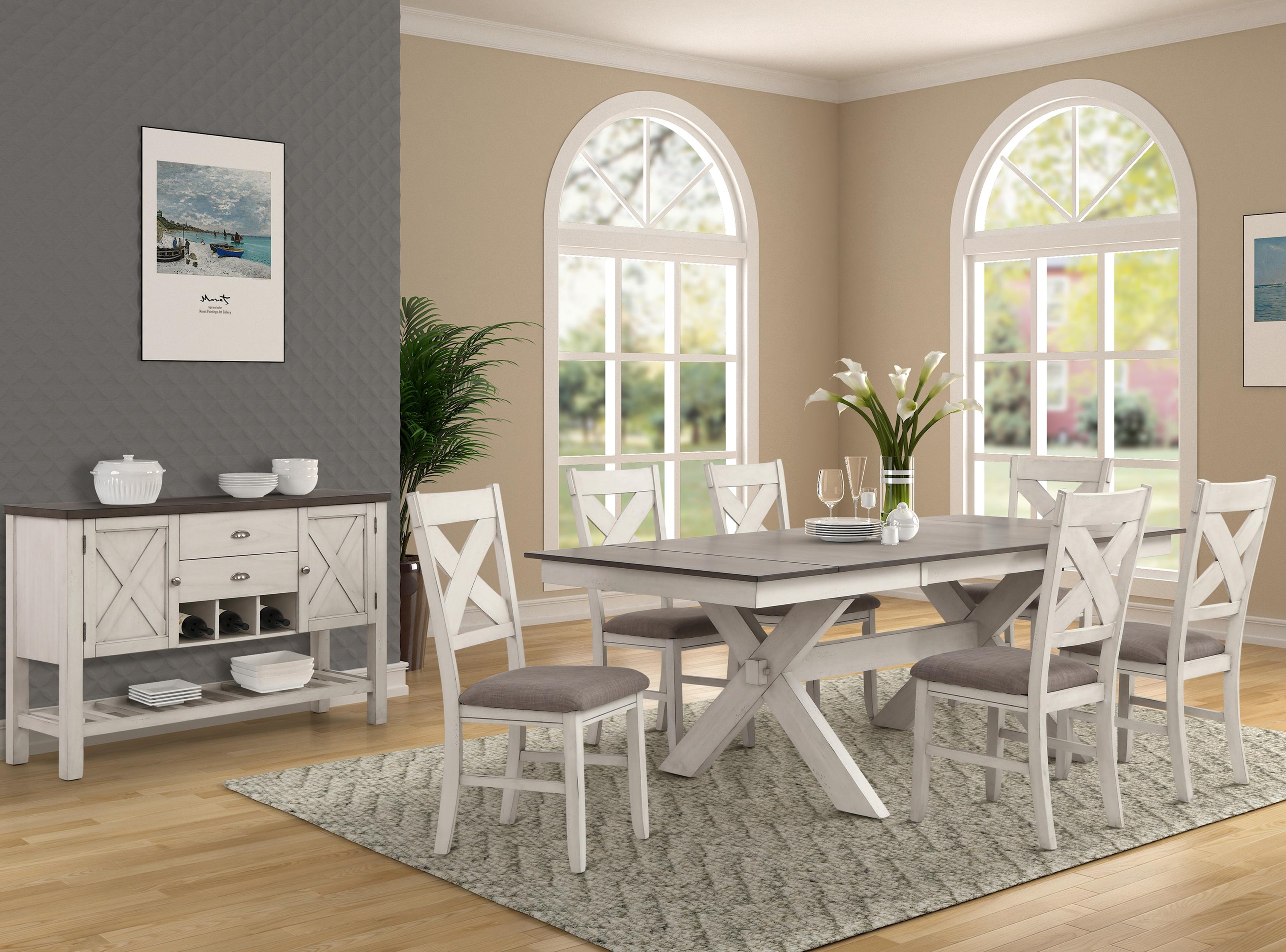 Bernards Homestead 7 Piece Dining Set Wayside Furniture Dining