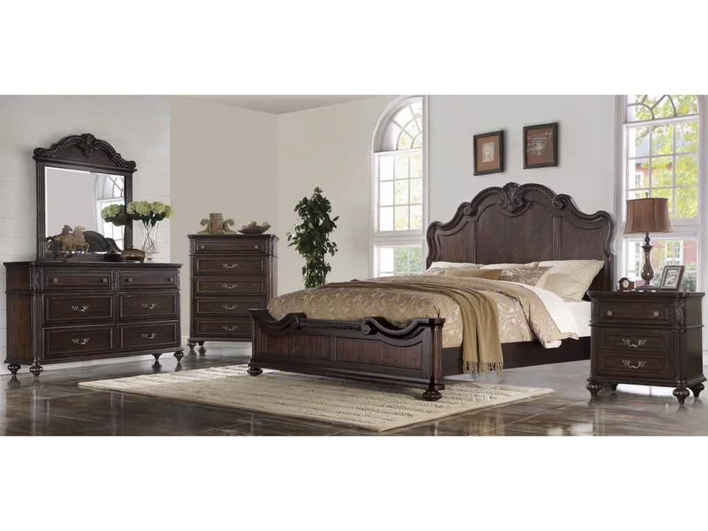 Bernards NottinghamQueen Panel Bed