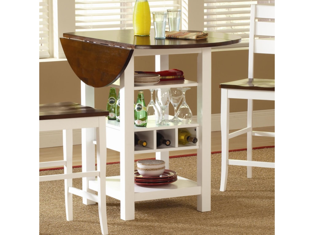 ridgewood drop leaf pub table with wine rack morris home pub tables