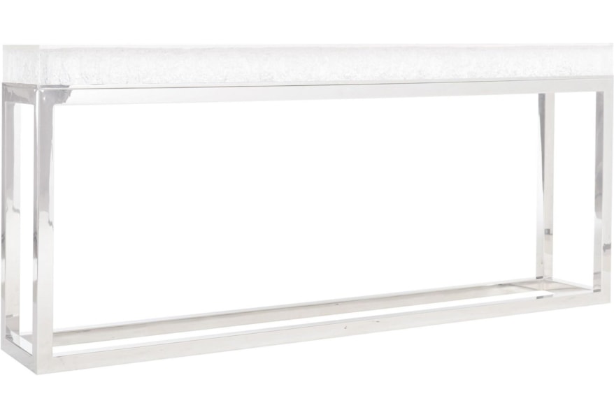 Bernhardt Arctic 375 903 Solid Acrylic Top Console Table With Stainless Steel Base Dunk Bright Furniture Sofa Tables Consoles