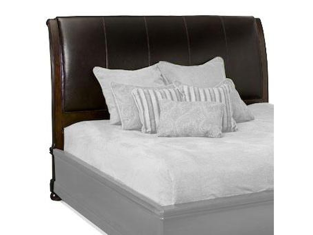 Bernhardt Belmont California King Size Leather Upholstered Sleigh Belmont California King Size Leather Upholstered Sleigh Headboard By Bernhardt