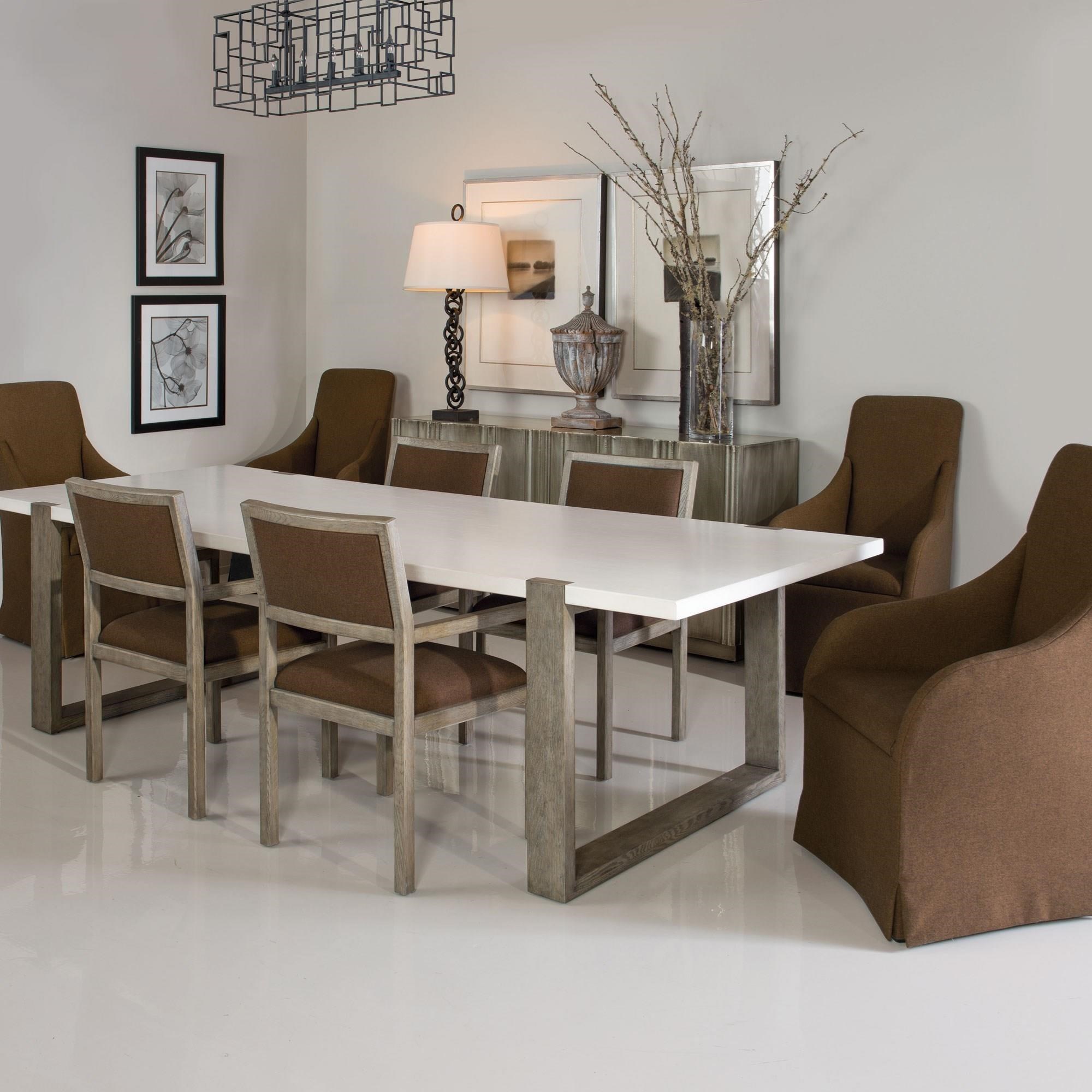 Bernhardt Bernhardt Interiors Hadleigh Contemporary Two Tone Dining Table Belfort Furniture Dining Tables