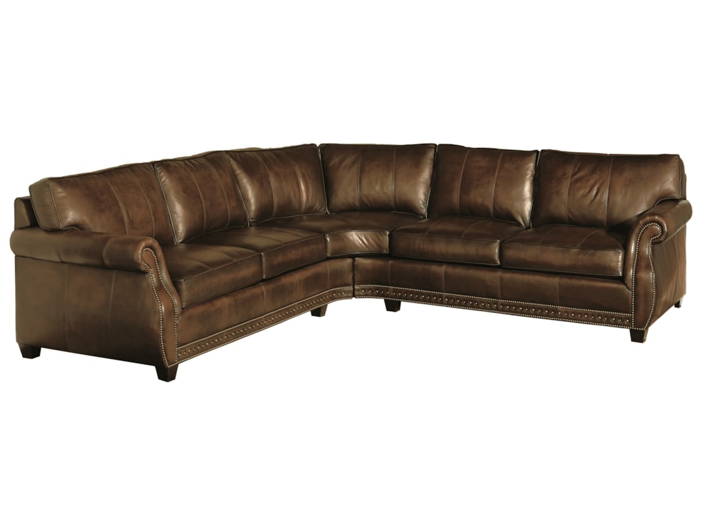 Bernhardt bradley leather sectional