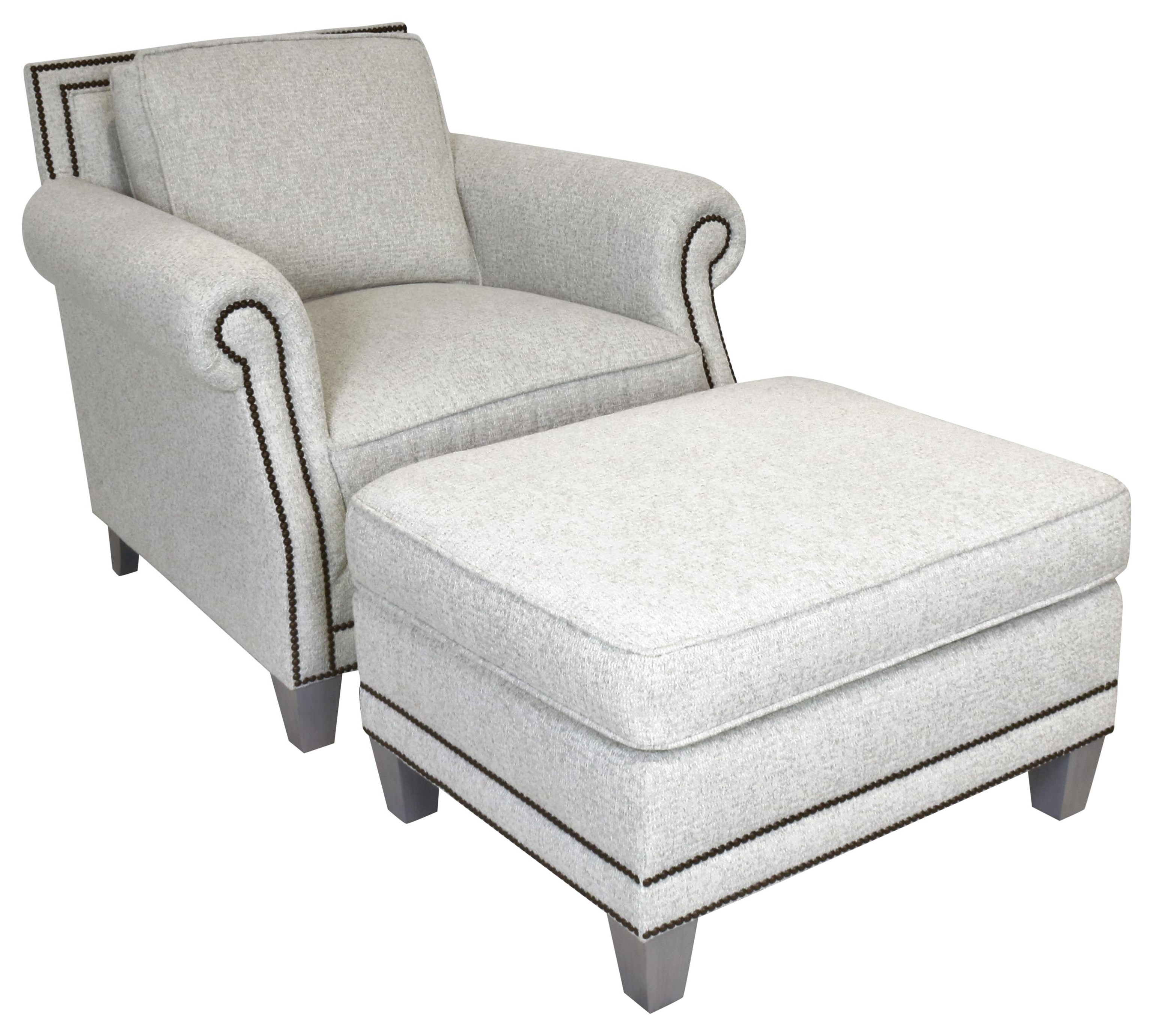 Bernhardt Brie Chair and Ottoman