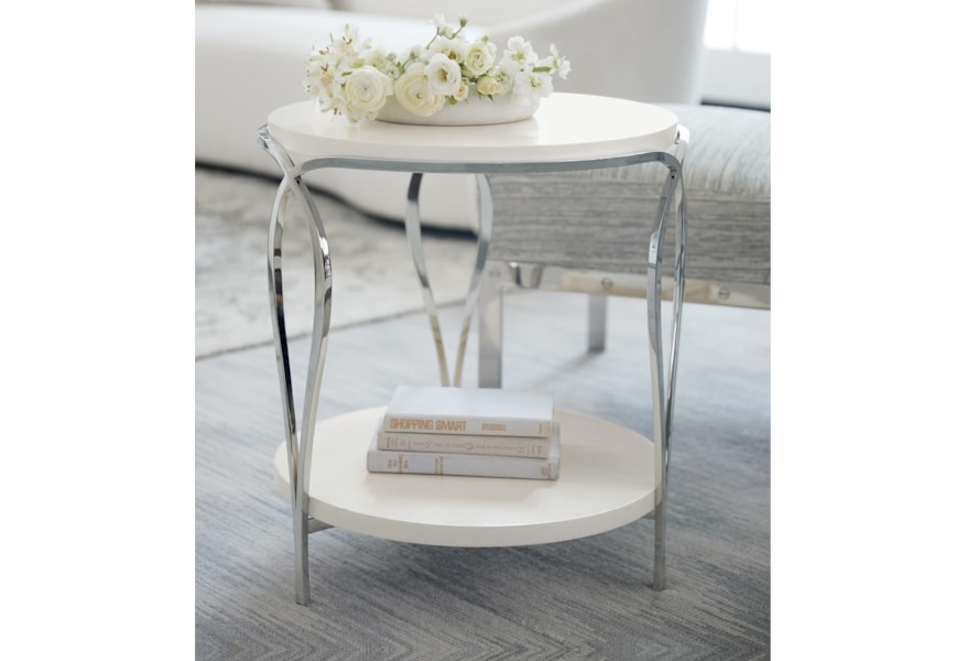 Bernhardt Calista 388 113 Transitional Round Accent Table With