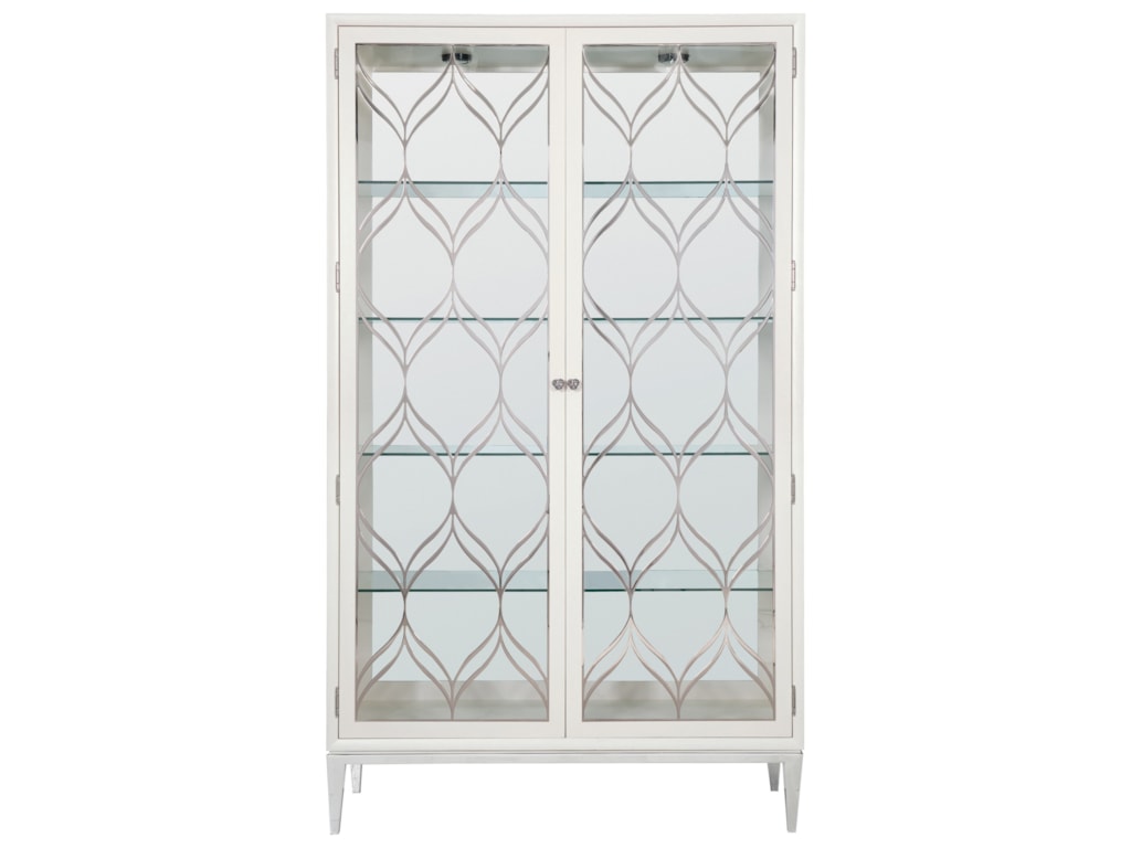 Bernhardt Calista Transitional Curio Cabinet With Glass