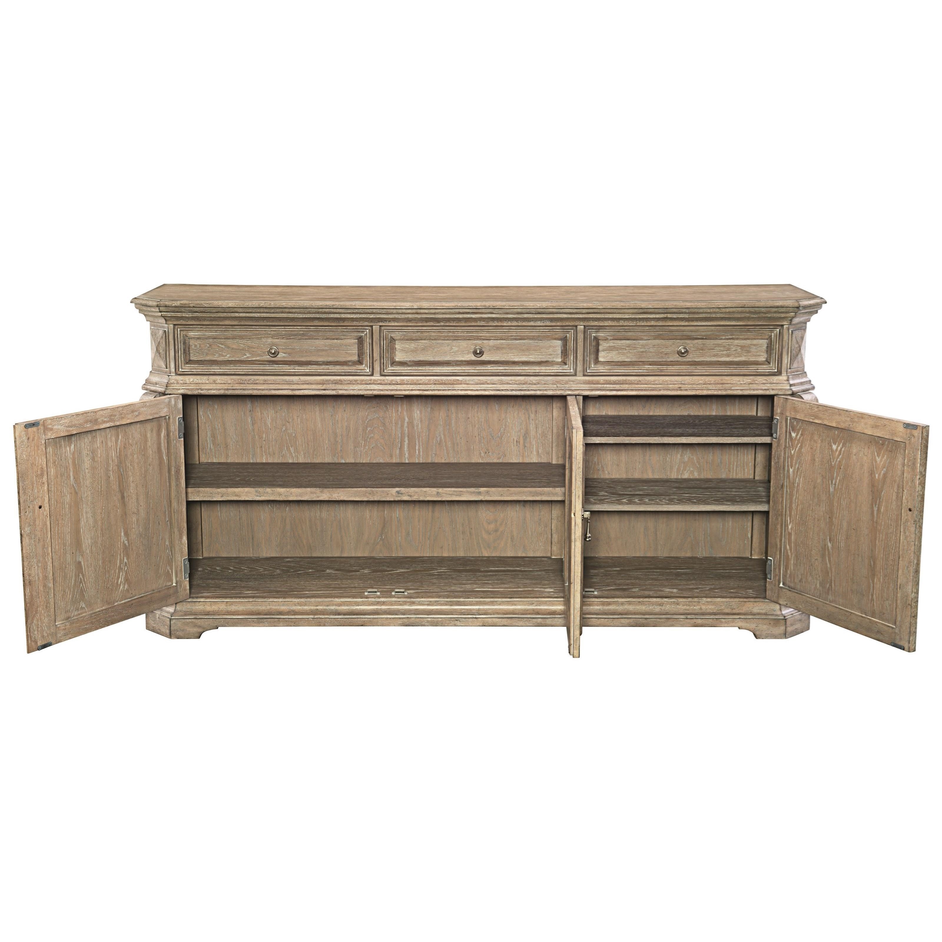 Bernhardt Campania 370 132 Buffet With Silverware Insert Dunk