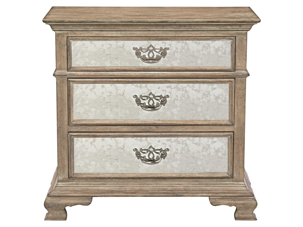Bernhardt Campania Bachelor S Chest With Antique Mirrored Drawer