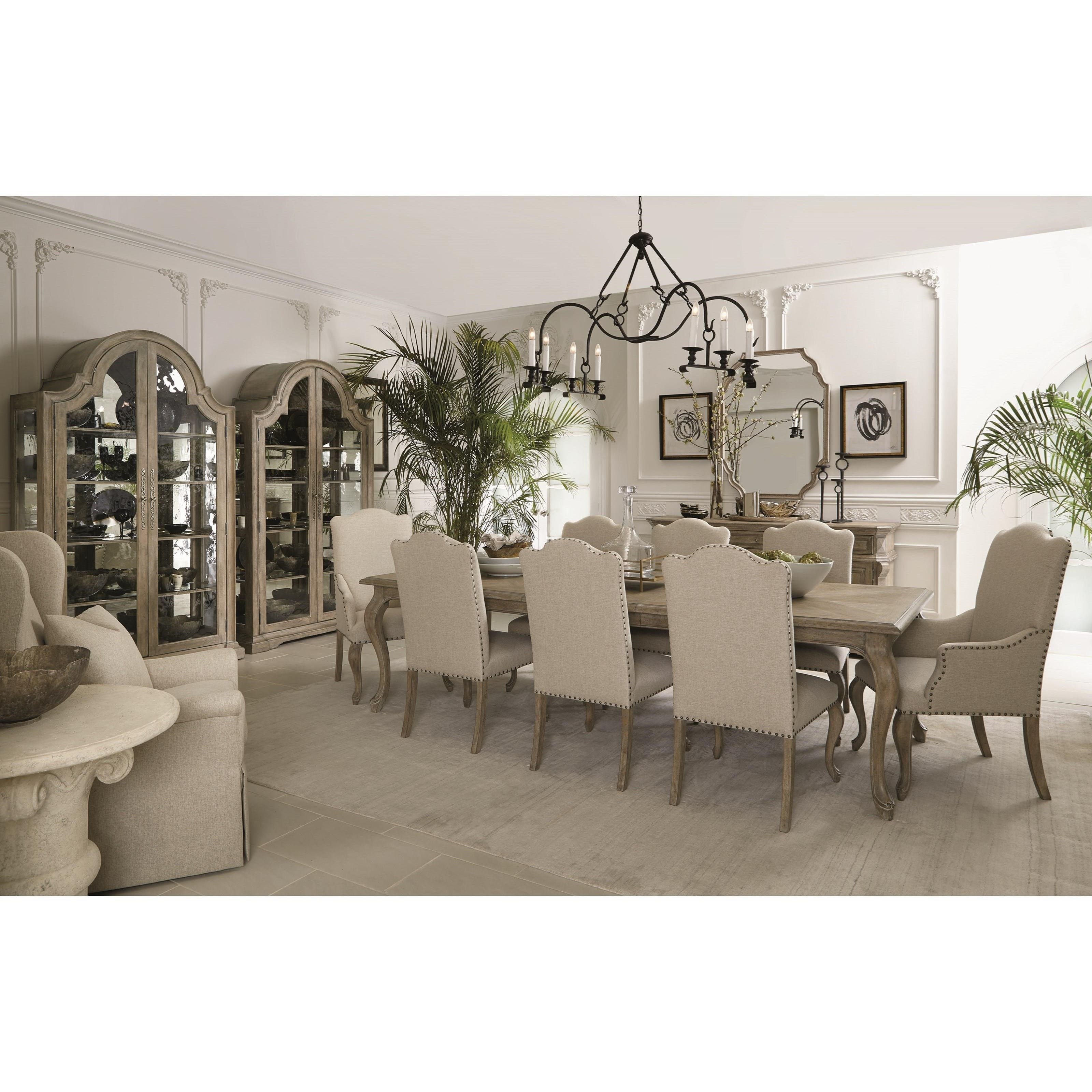 Bernhardt Campania Upholstered Side Chair With Nailhead Trim