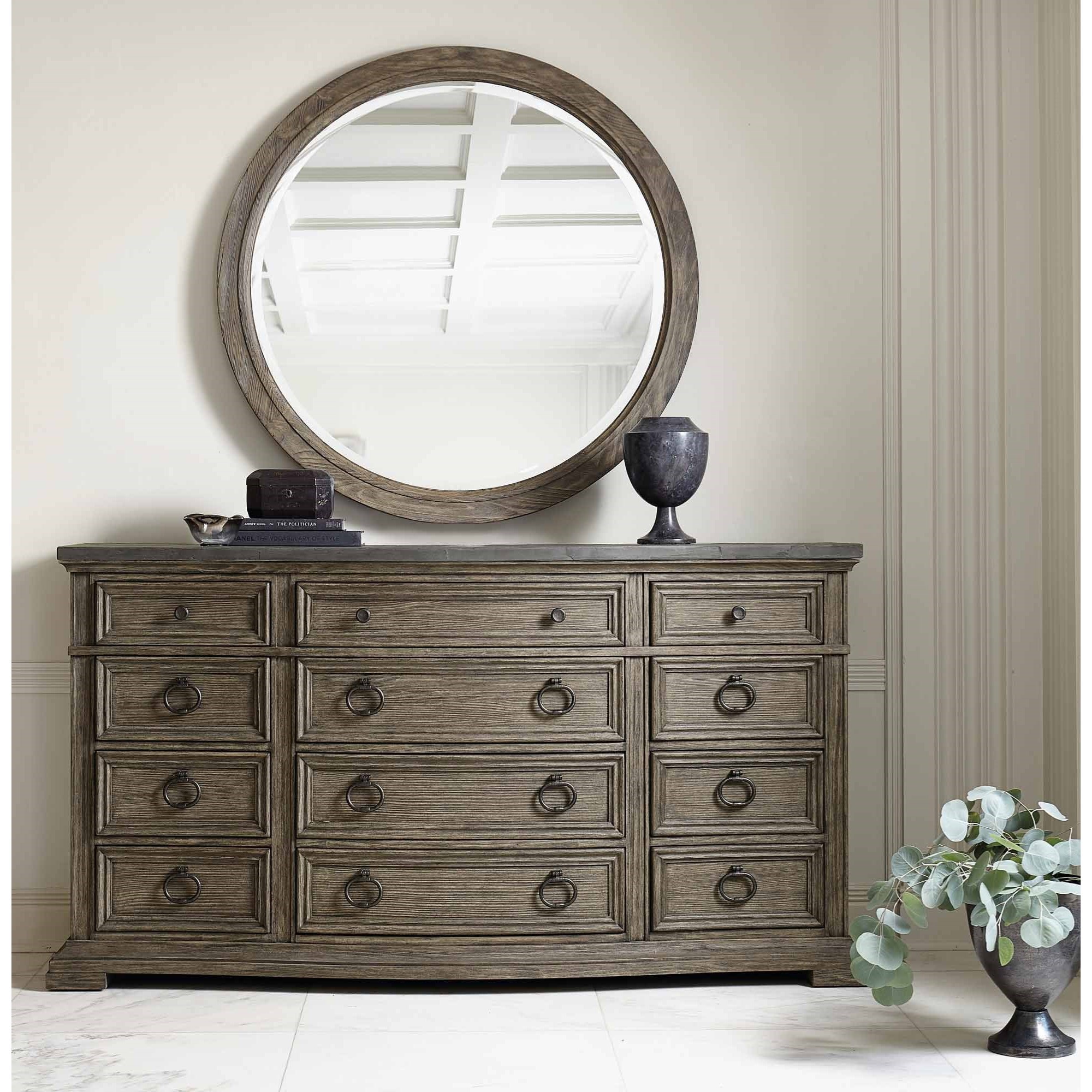 Bernhardt Canyon Ridge Round Mirror Sprintz Furniture Dresser