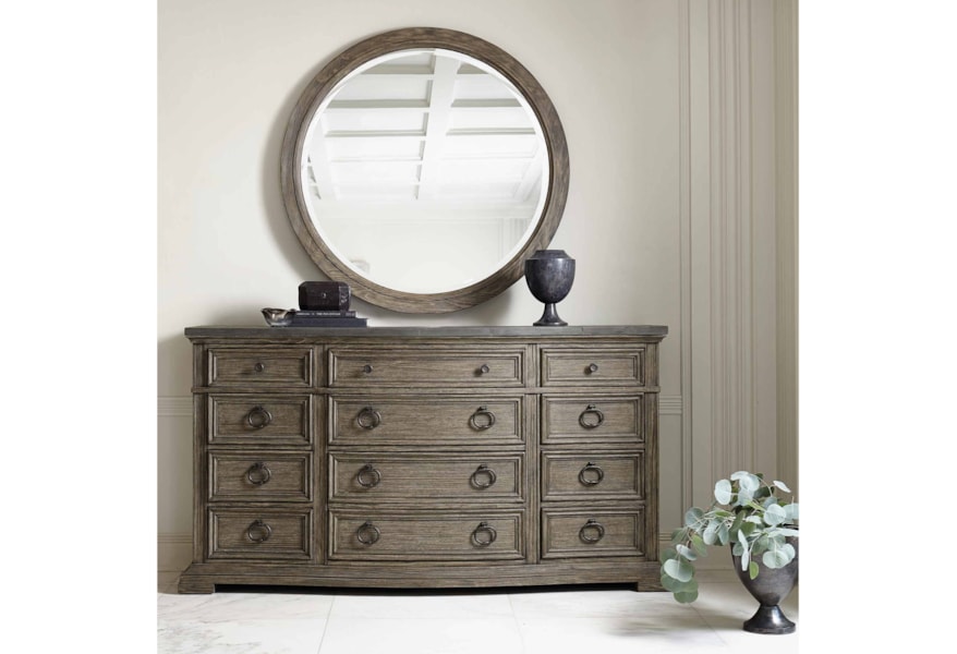 Bernhardt Canyon Ridge Round Mirror Sprintz Furniture Dresser