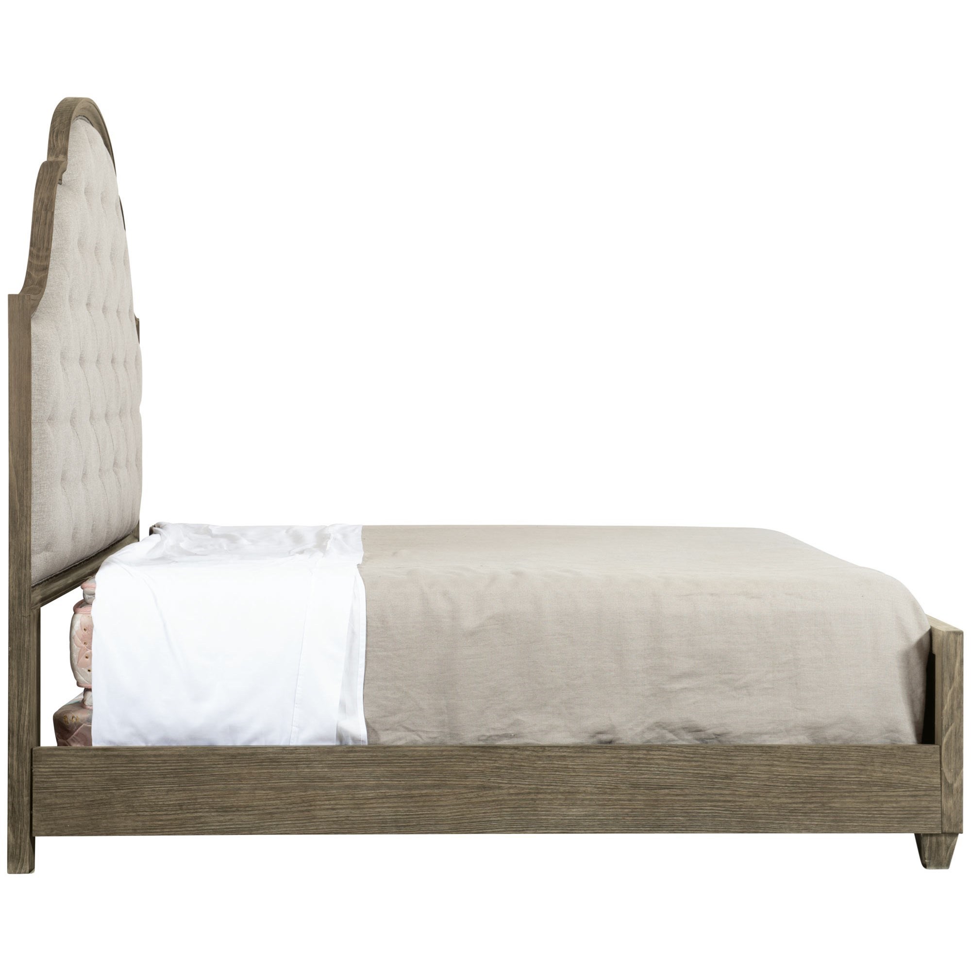 Bernhardt Canyon Ridge Transitional Upholstered Tufted California King Bed Belfort Furniture Upholstered Beds