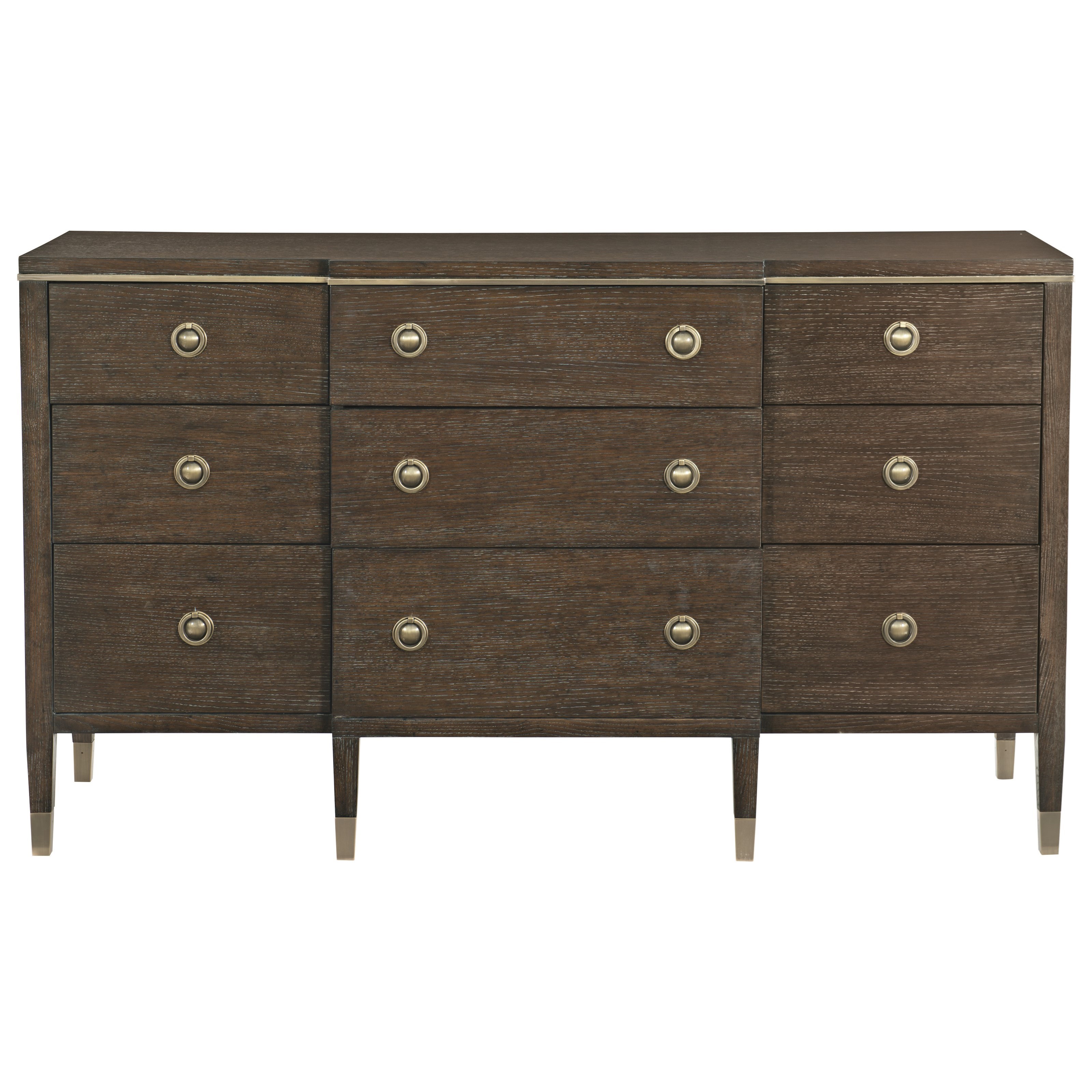 Bernhardt Clarendon 377 050 Nine Drawer Breakfront Dresser Dunk