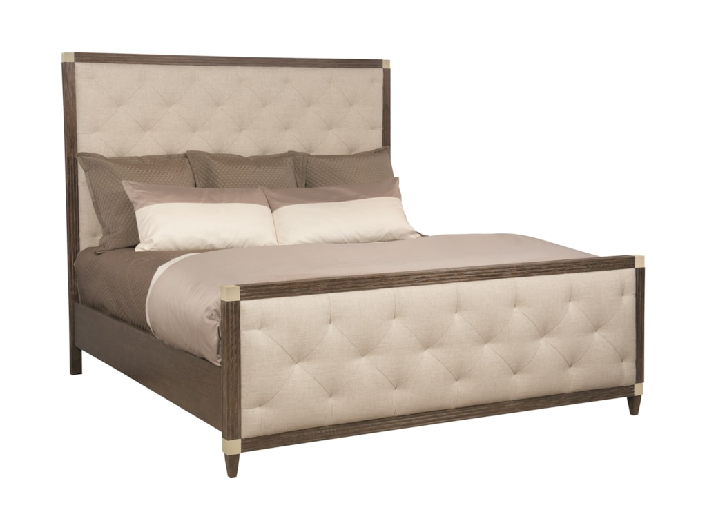 Bernhardt ClarendonKing Panel Bed with Buttonless Tufting