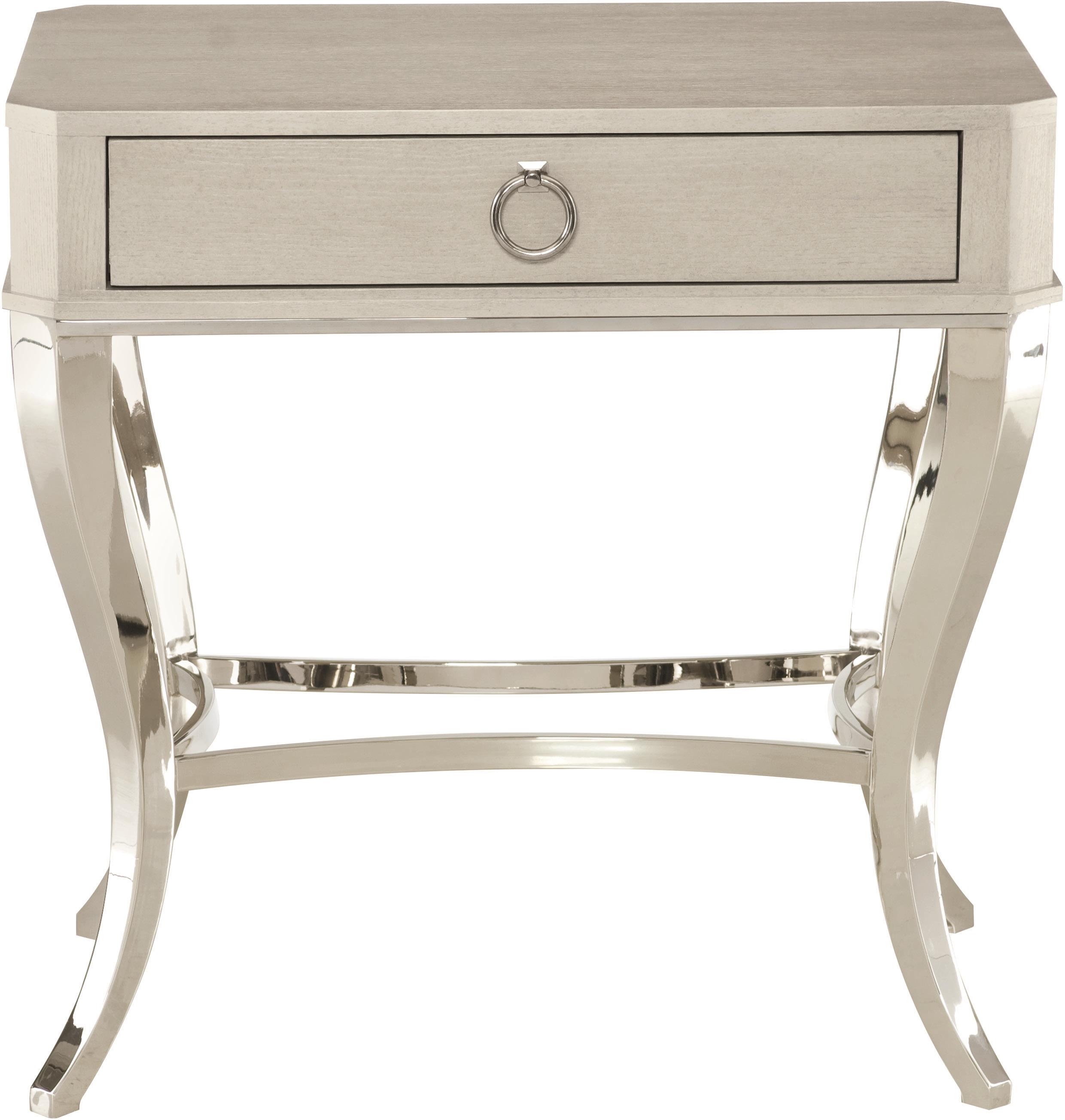 Bernhardt Criteria Nightstand With Cabriole Legs Wayside Furniture Nightstands