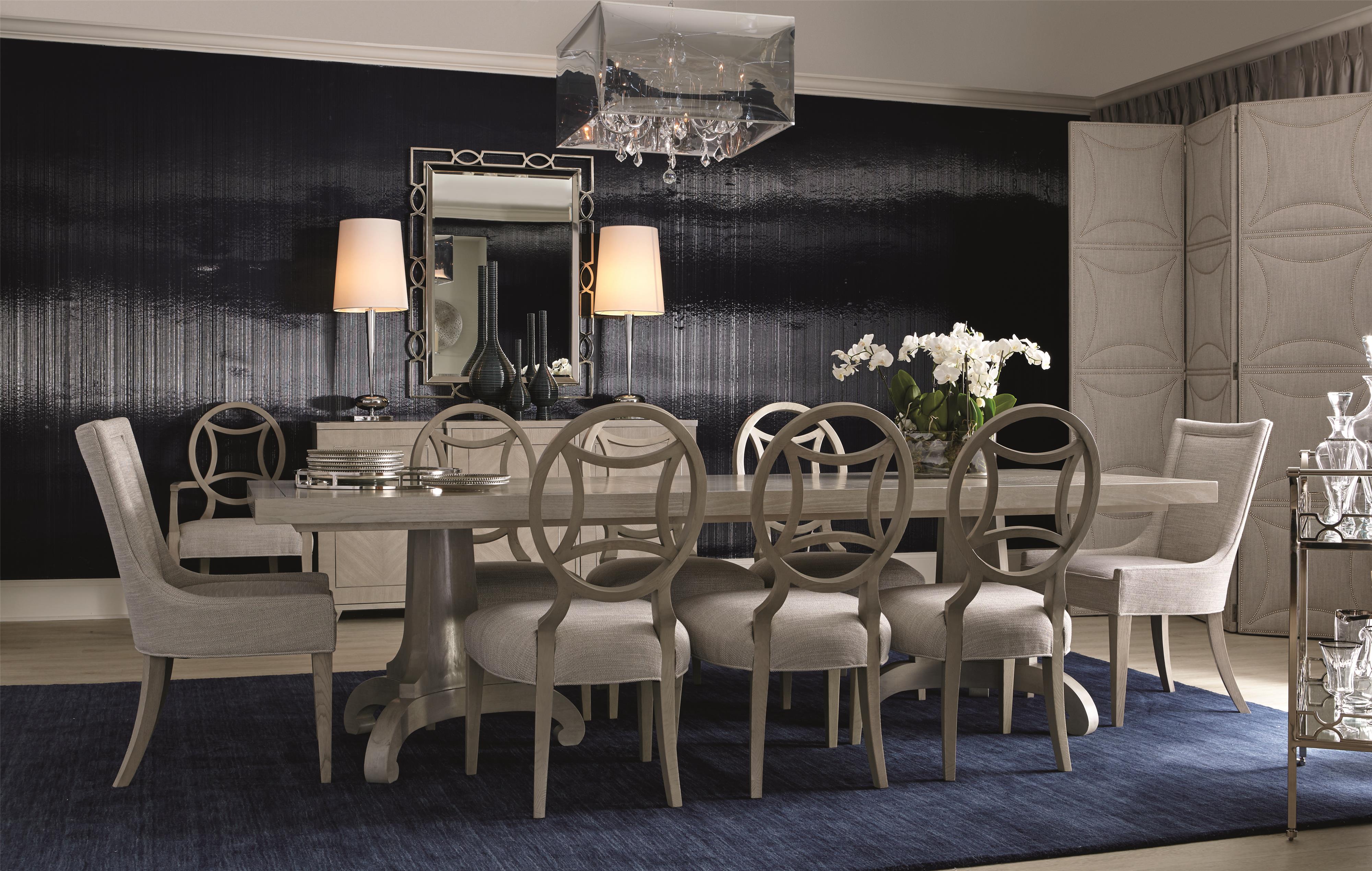 Bernhardt Criteria 9 Piece Dining Set With Upholstered End Chairs Stuckey Furniture Dining 7 Or More Piece Sets