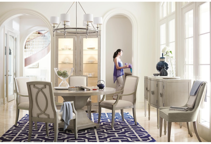 Bernhardt Criteria 363 271g 363 273g Round Dining Table With Cast