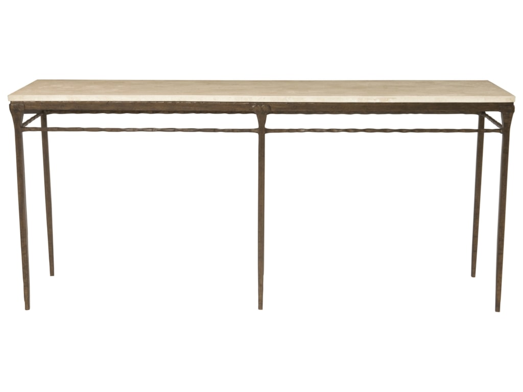 Bernhardt Desmond Console Table With Agate Stone Top Miskelly Bernhardt Desmond Console Table With Agate Stone Top