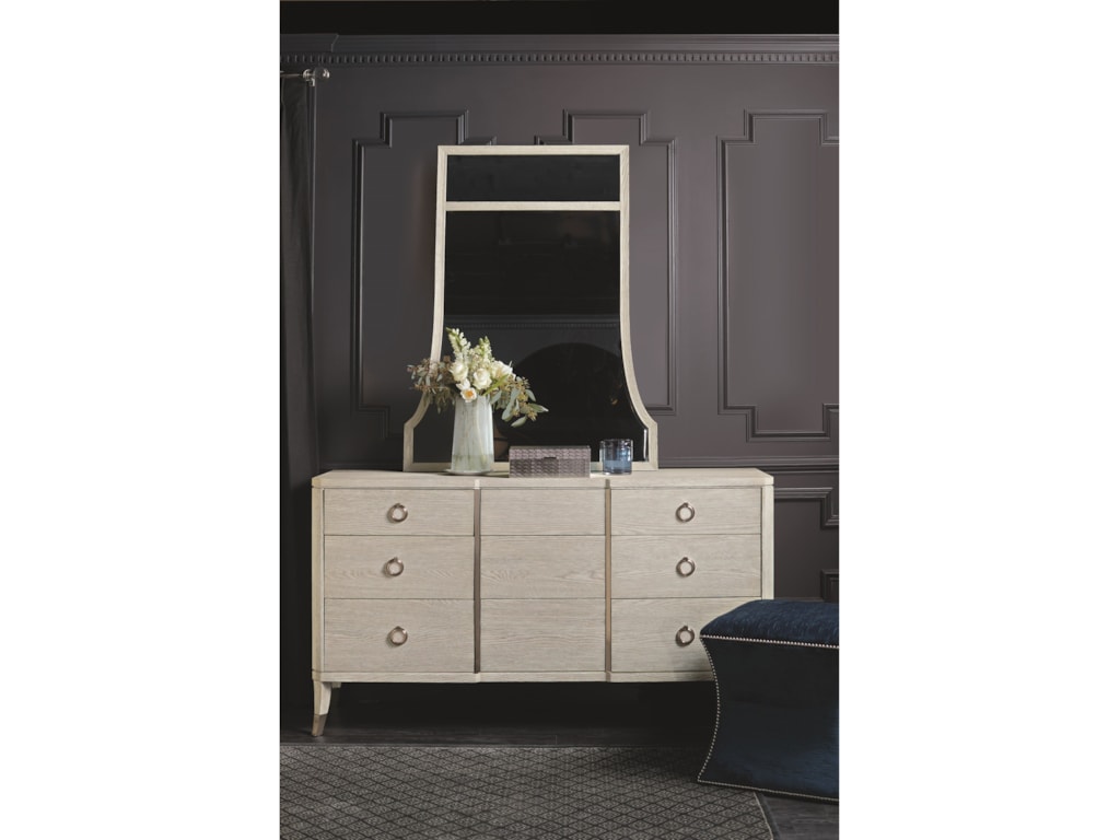Bernhardt Domaine Blanc Transitional Dresser And Mirror