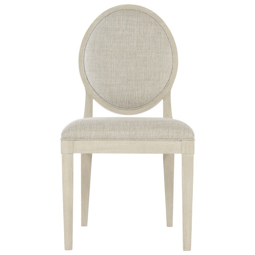 Bernhardt East Hampton Transitional Oval Back Side Chair Wayside Furniture Dining Side Chairs