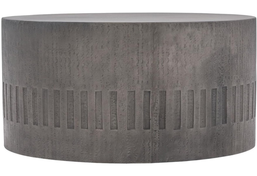 Bernhardt Exteriors Miramar Industrial Outdoor Indoor Round Cocktail Table Belfort Furniture Outdoor Cocktail Coffee Tables