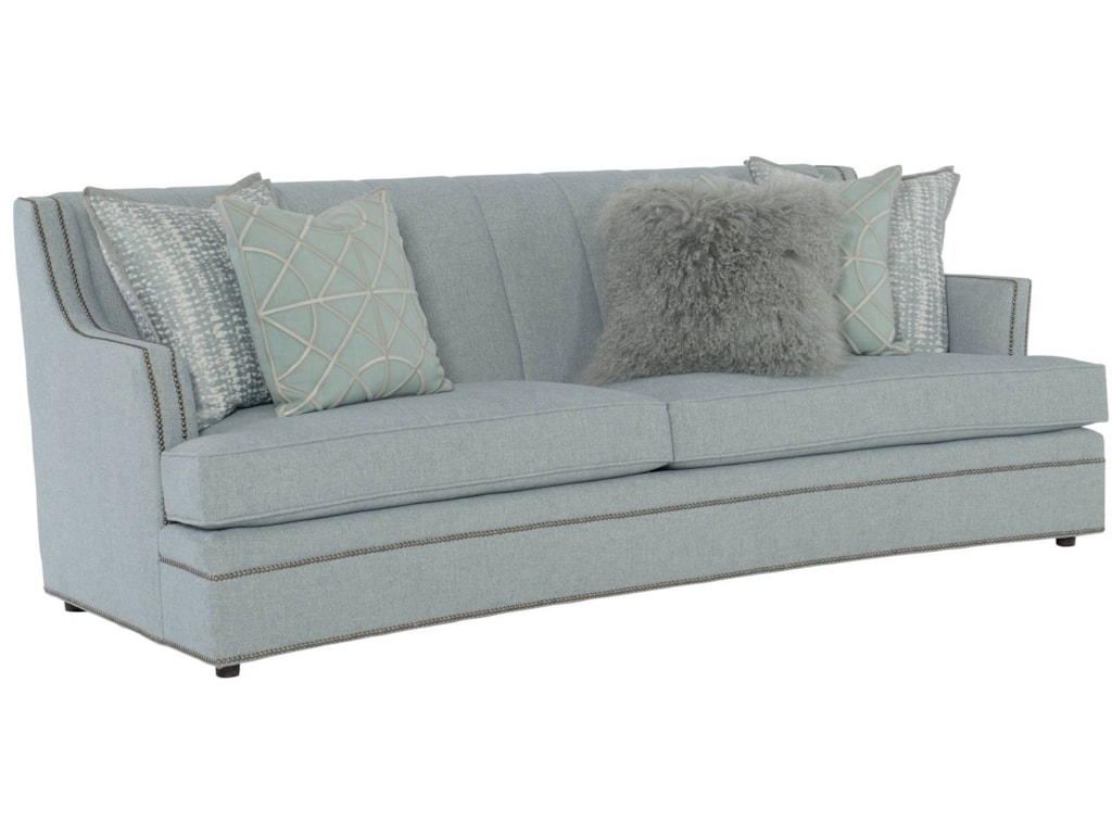 Bernhardt Fairchild Transitional Channeled Back Sofa With Bernhardt Fairchild Transitional Channeled Back Sofa With