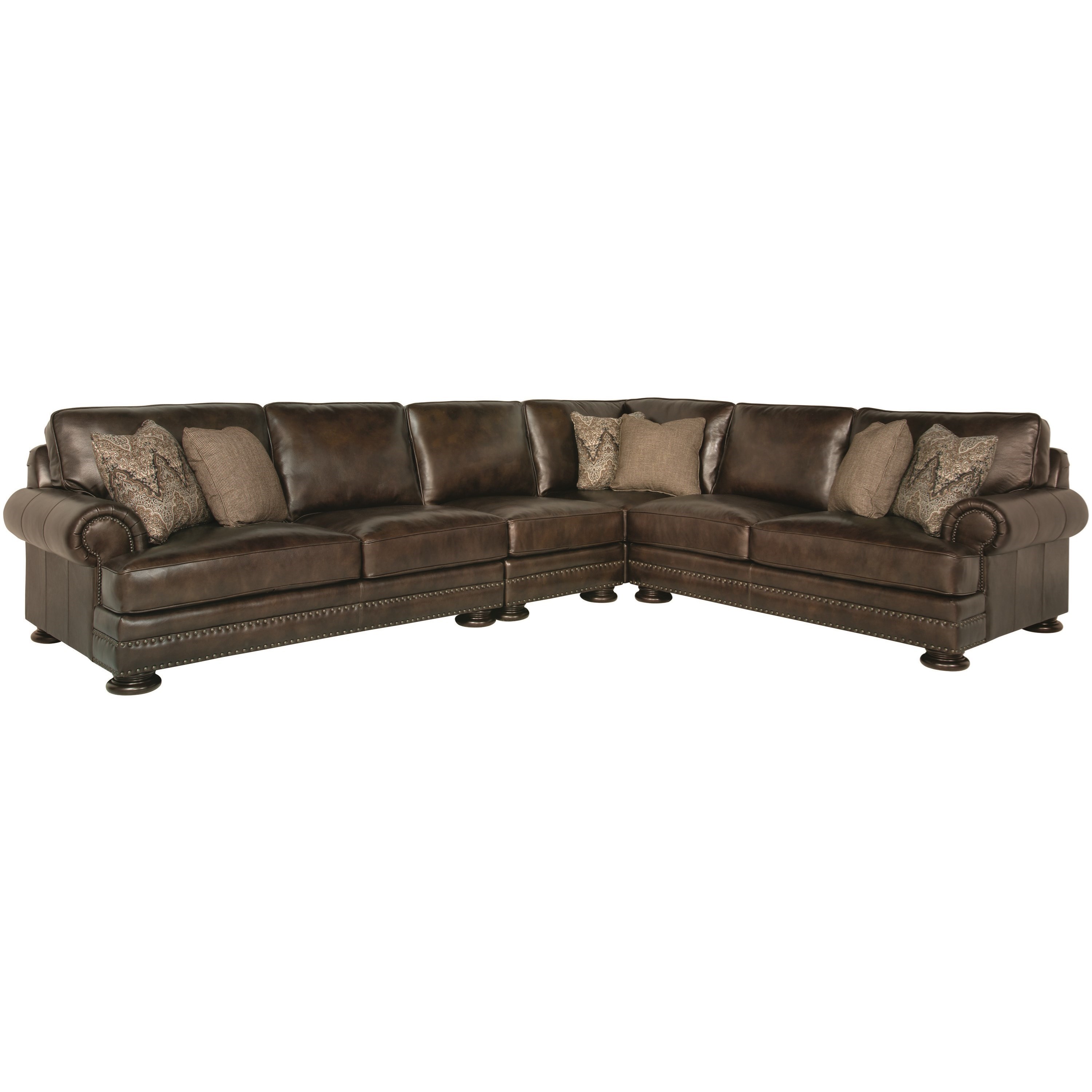 Bernhardt Foster Transitional 4 Piece Sectional Belfort Furniture Sectional Sofas