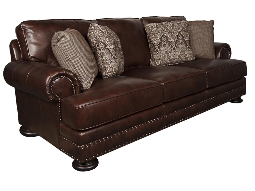 Bernhardt Foster 100% Leather Sofa - Morris Home - Sofas Foster 100% Leather Sofa by Bernhardt - Bernhardt Foster 100% Leather Sofa - Morris Home - Sofas
