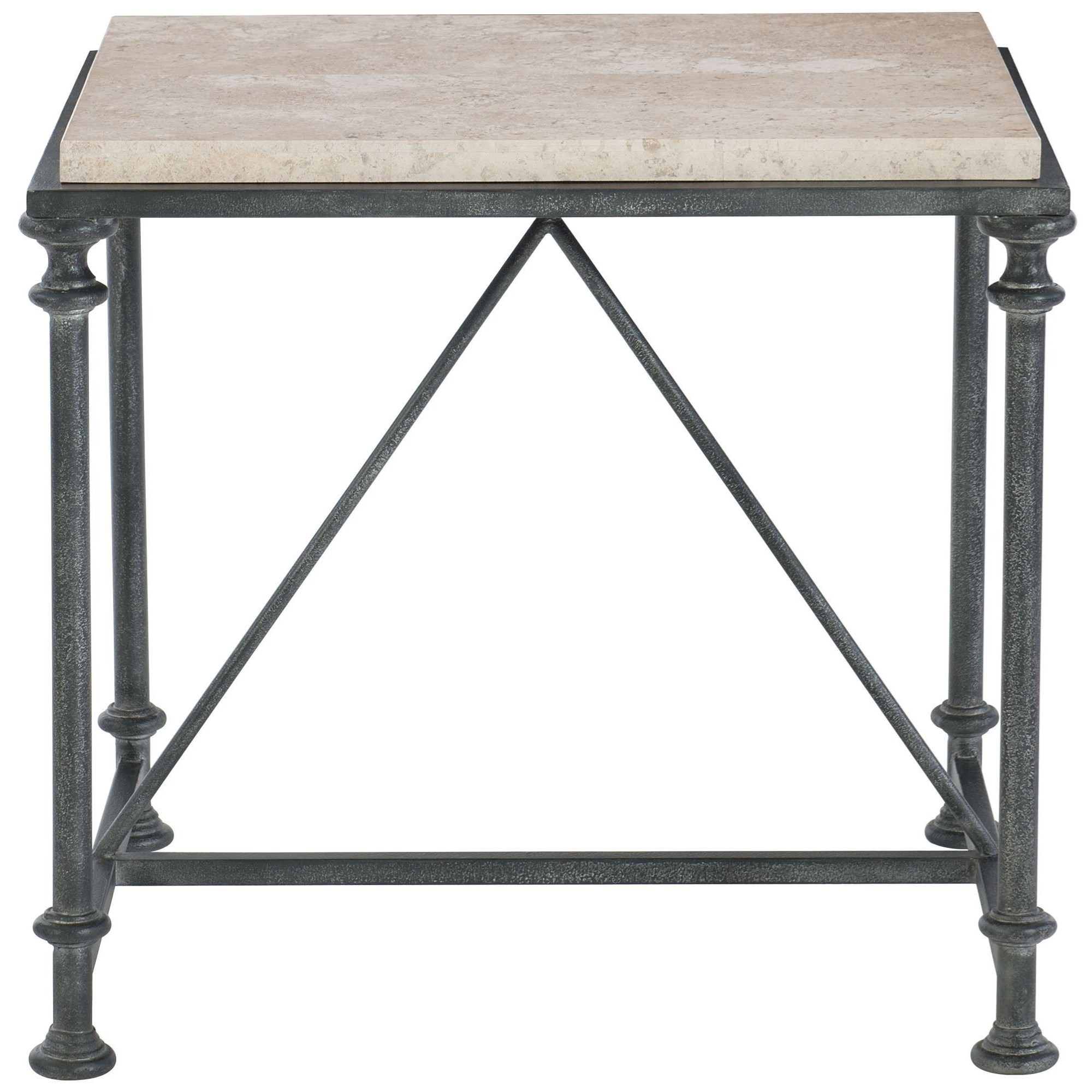Bernhardt Galesbury 537 121 Transitional Metal End Table With