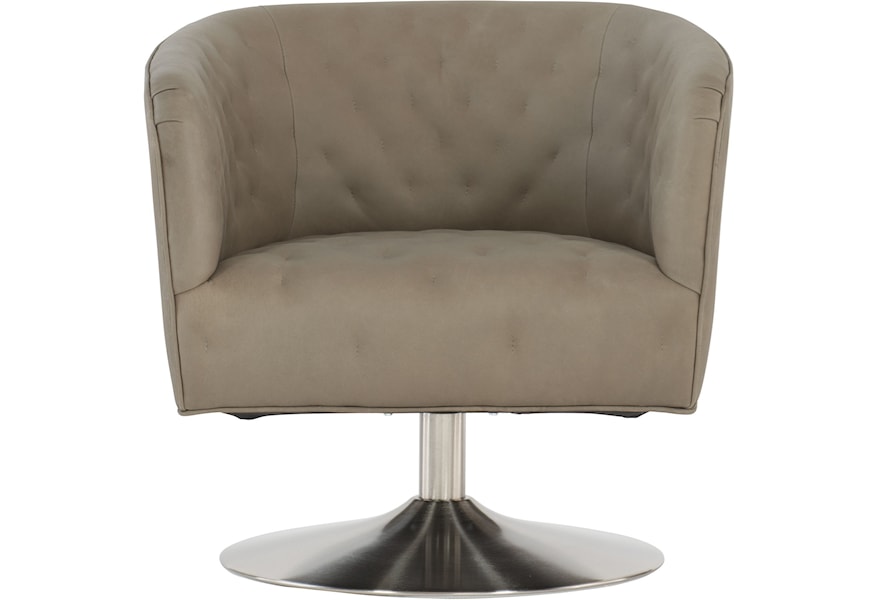 Bernhardt Geneva 5123sl Contemporary Upholstered Swivel Chair With
