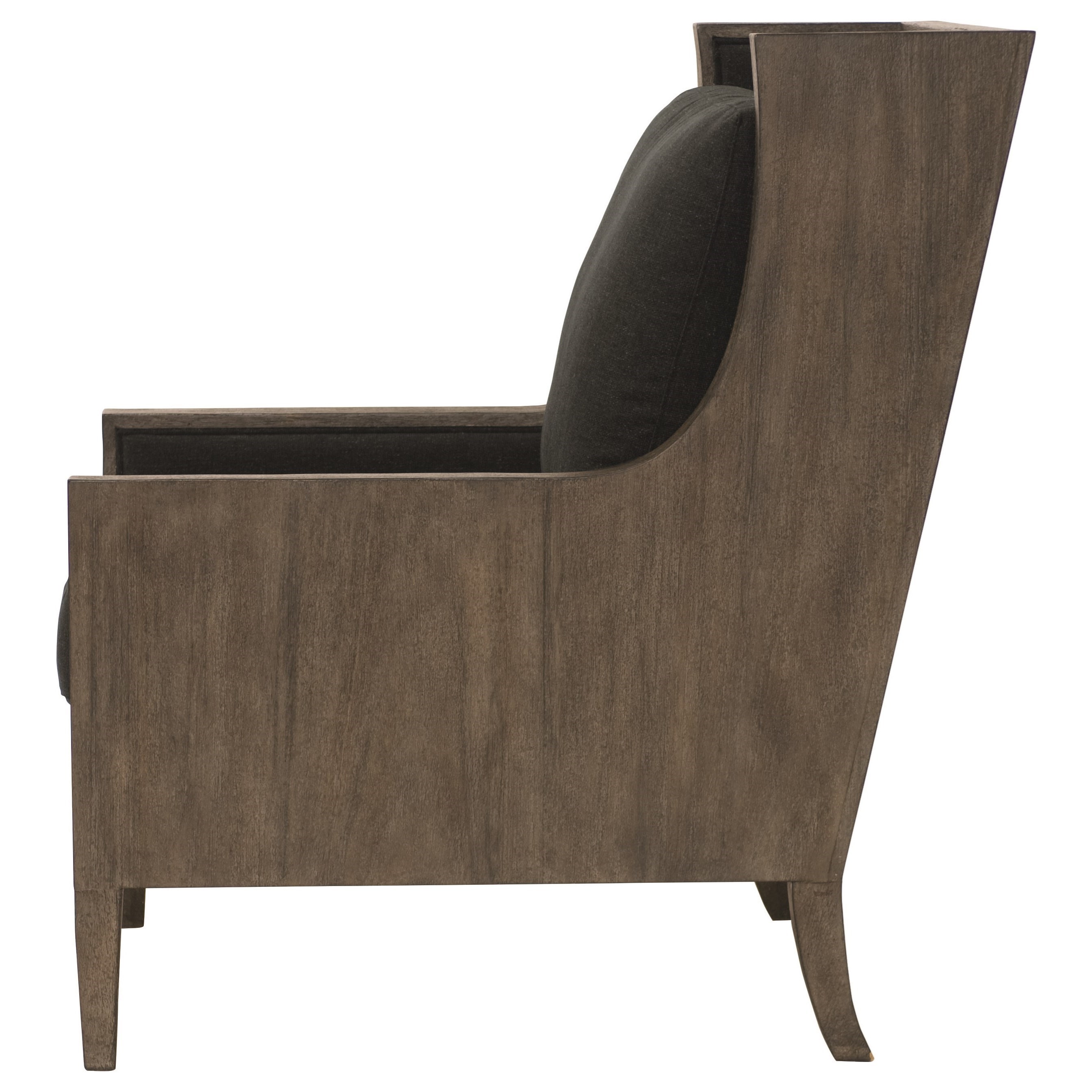 Bernhardt Interiors Andre Accent Chair With Wood Wing Back Belfort Furniture Exposed Wood Chairs
