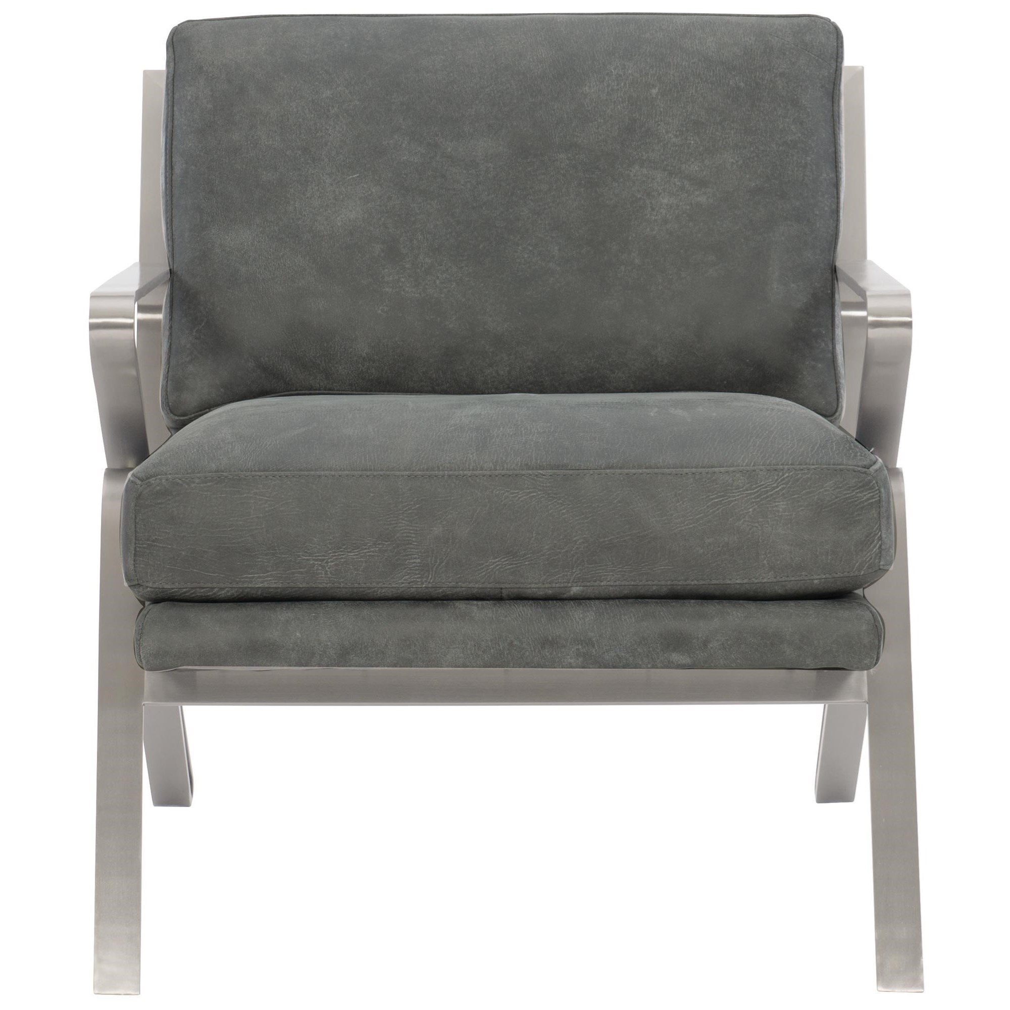 Bernhardt Interiors Antoni Contemporary Upholstered Chair With Exposed Metal Frame Sprintz Furniture Upholstered Chairs