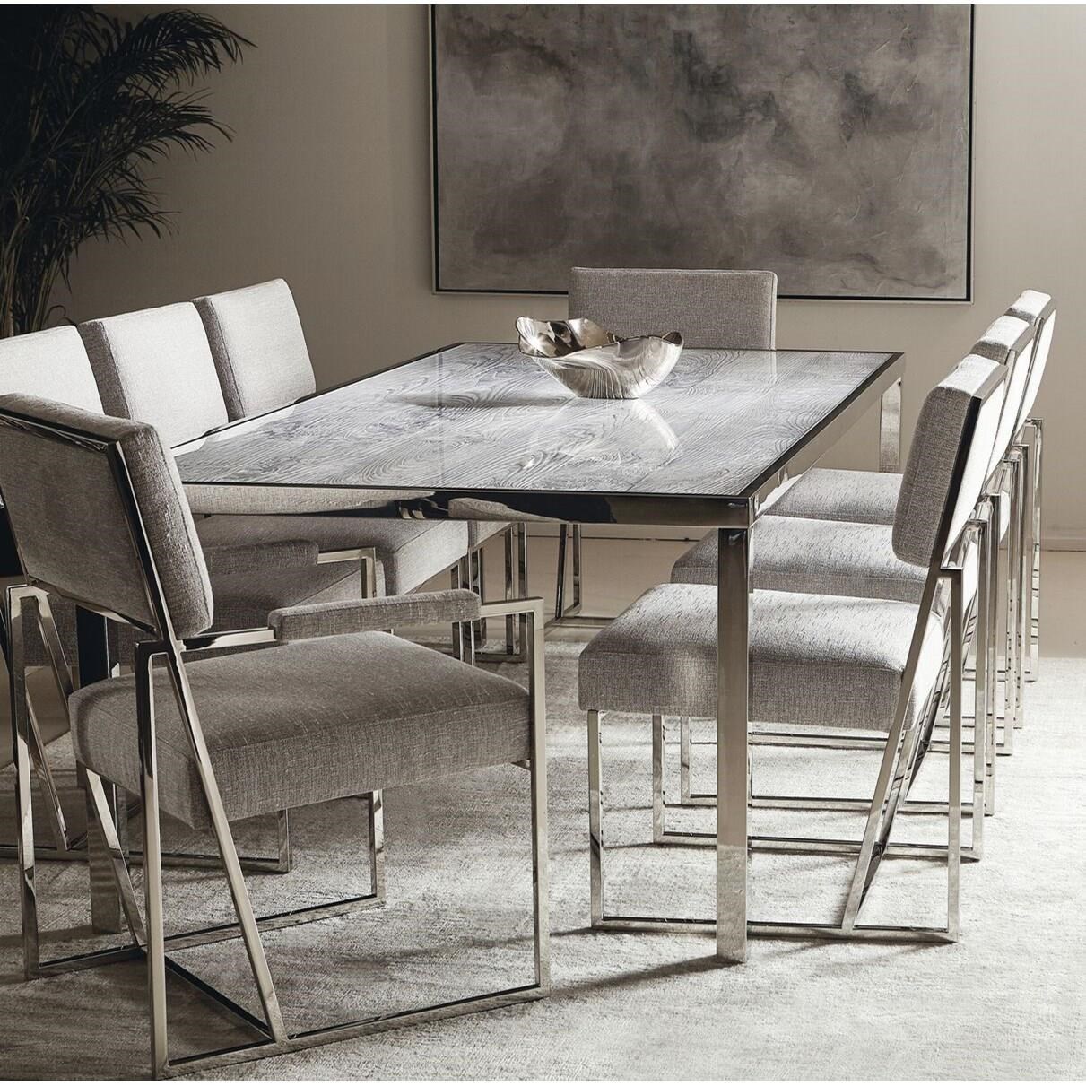 Bernhardt Interiors Arcadia Contemporary Dining Table With Acrylic Top Sprintz Furniture Dining Tables