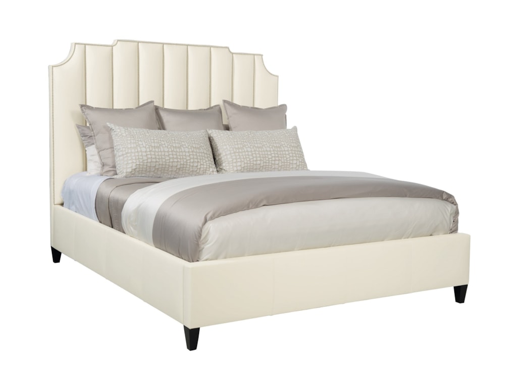 Bernhardt Interiors - BayonneKing Leather Upholstered Bed