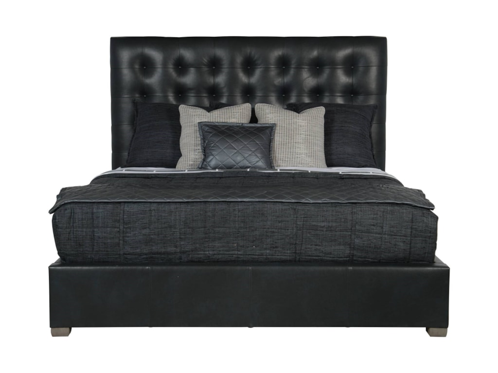 Bernhardt Interiors - BedsQueen Avery Leather Bed