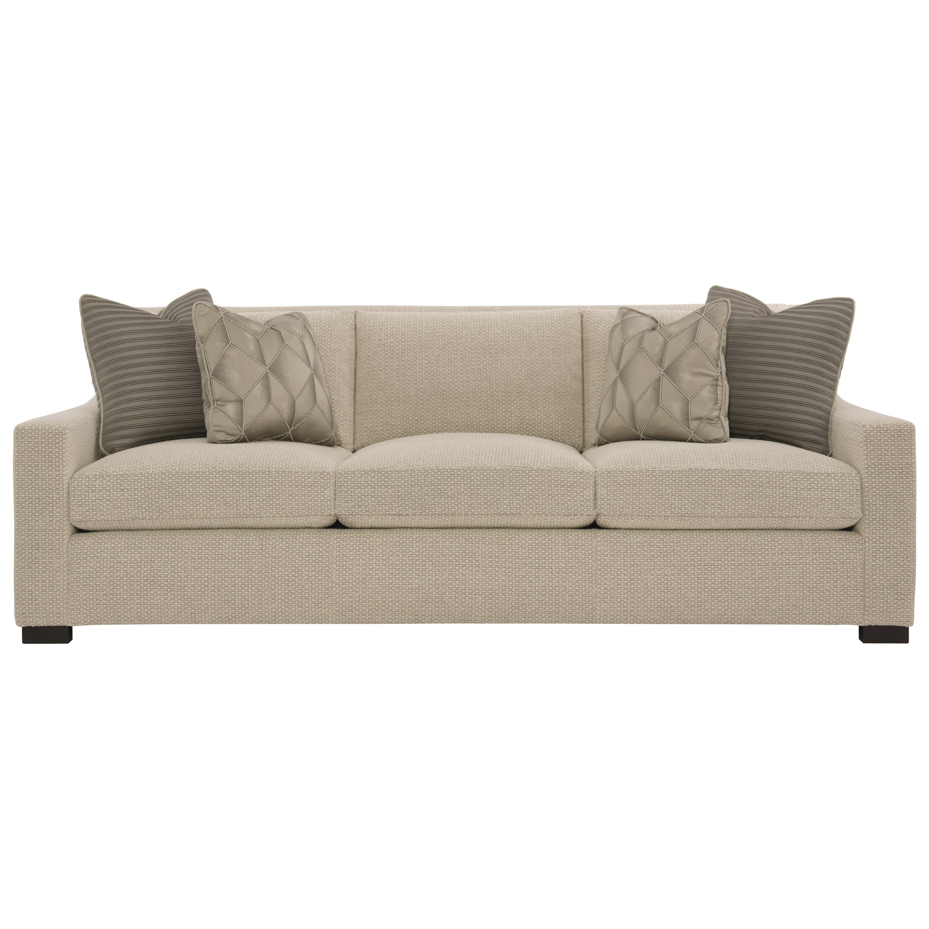 Bernhardt Interiors Chase Contemporary Sofa With Sloped Arms