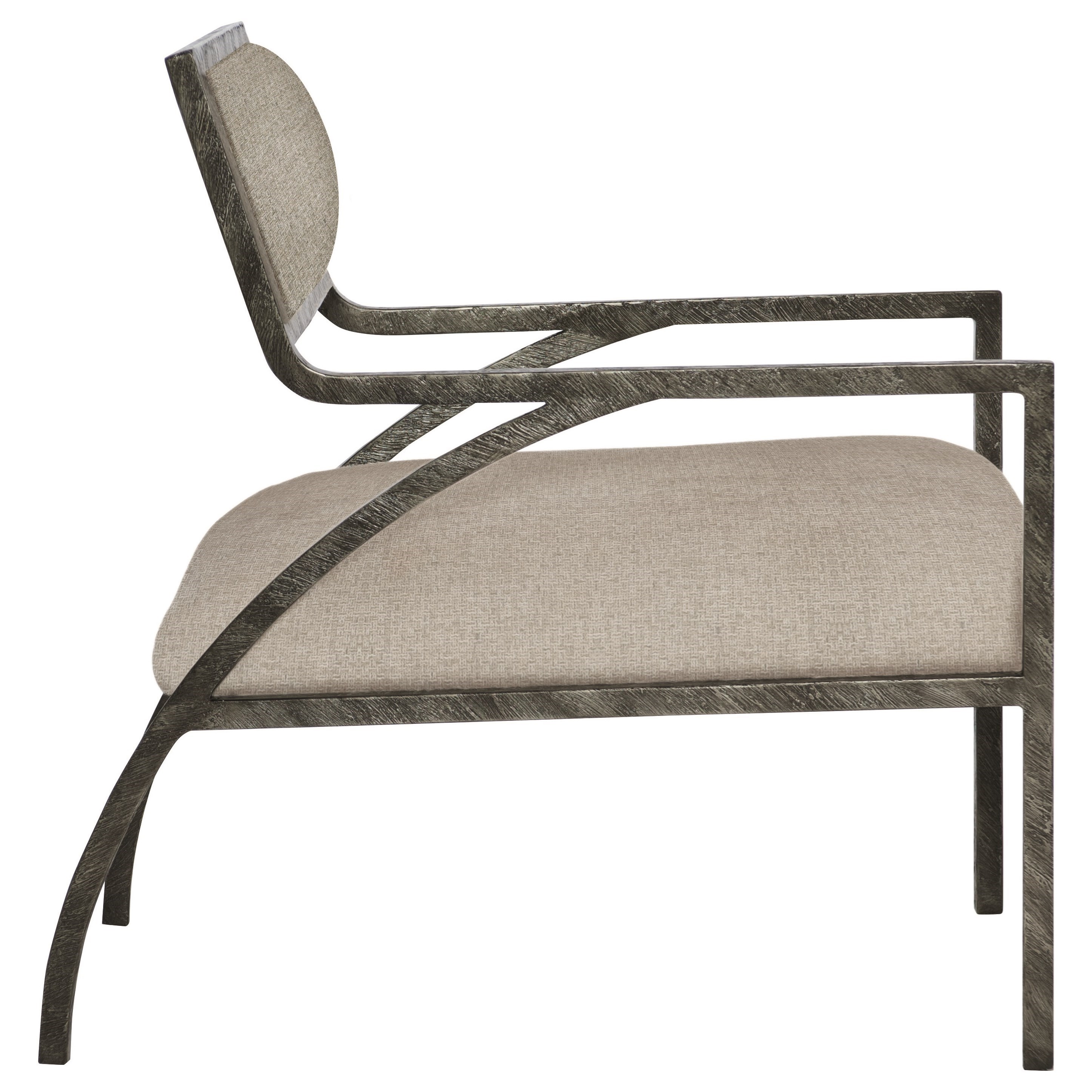 Bernhardt Interiors Cohen Contemporary Upholstered Iron Chair Wayside Furniture Upholstered Chairs