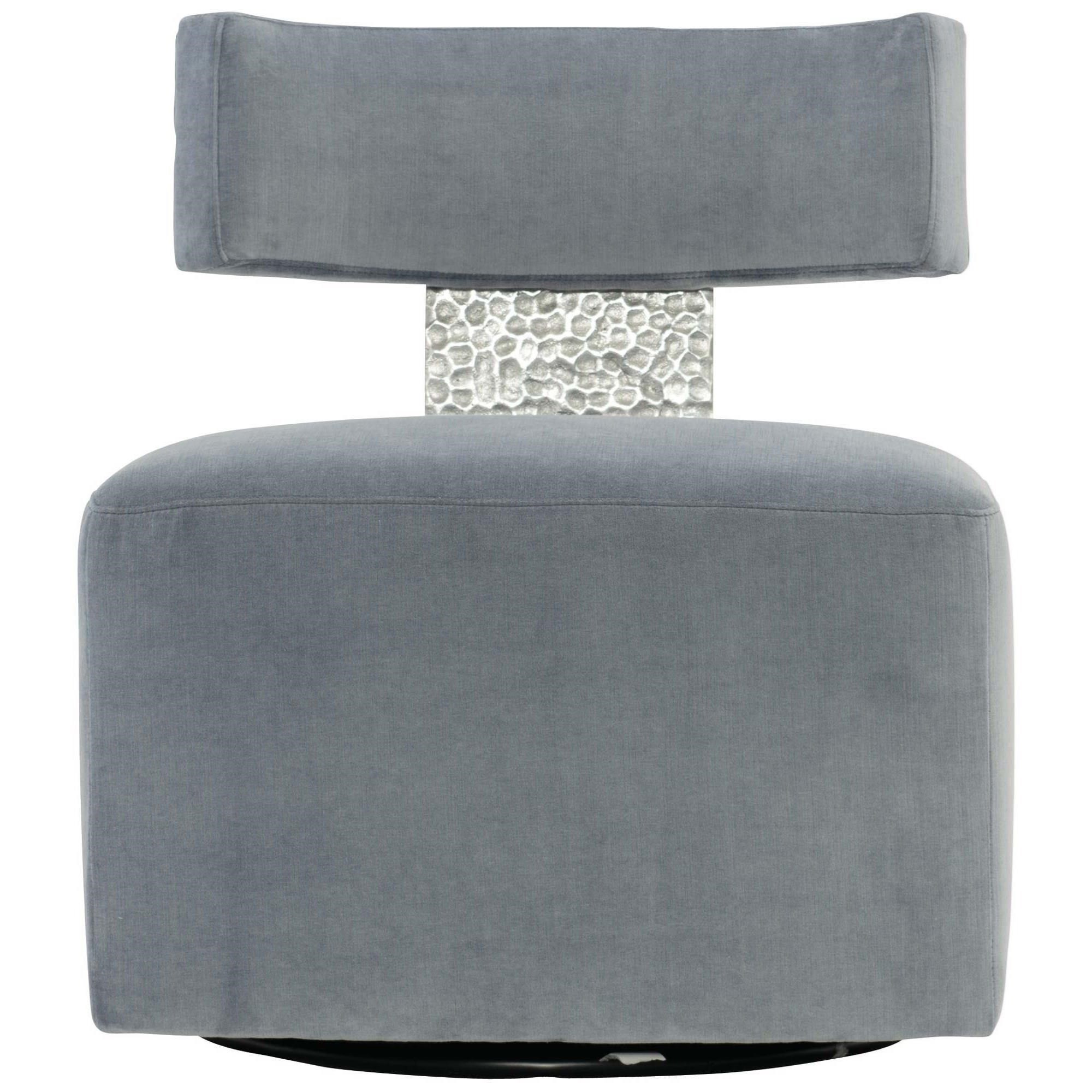 Bernhardt Interiors Ella N6513s Glam Upholstered Swivel Chair