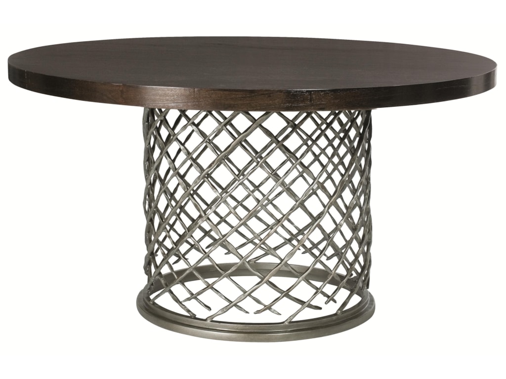 Bernhardt HallamHallam Metal Table with Wood Top (54