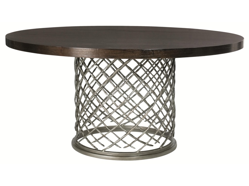Bernhardt HallamHallam Metal Table with Wood Top (60