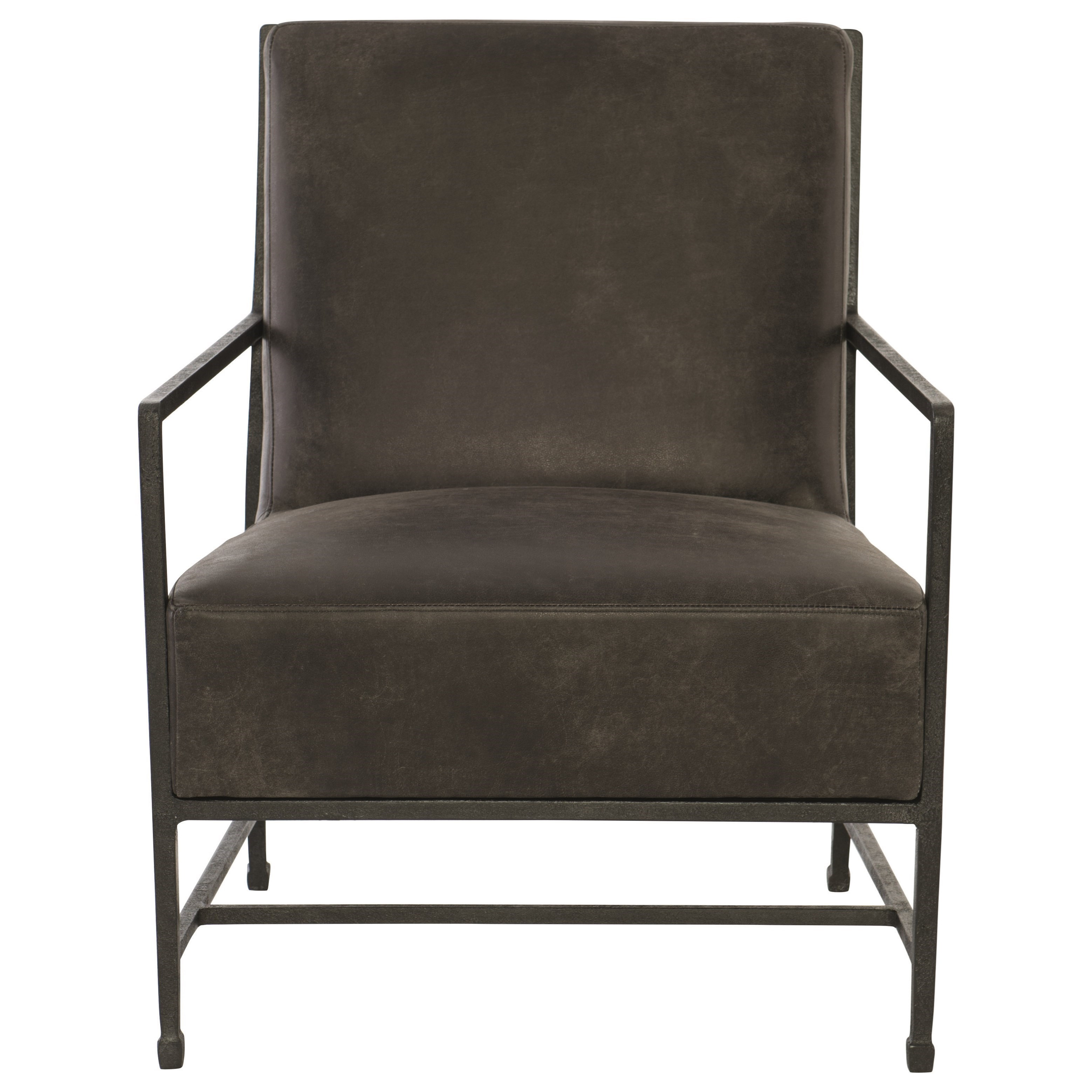 Bernhardt Interiors Hector Leather Upholstered Accent Chair With Metal Frame Wayside Furniture Upholstered Chairs Dark metal frame is a chic. hector leather upholstered accent chair
